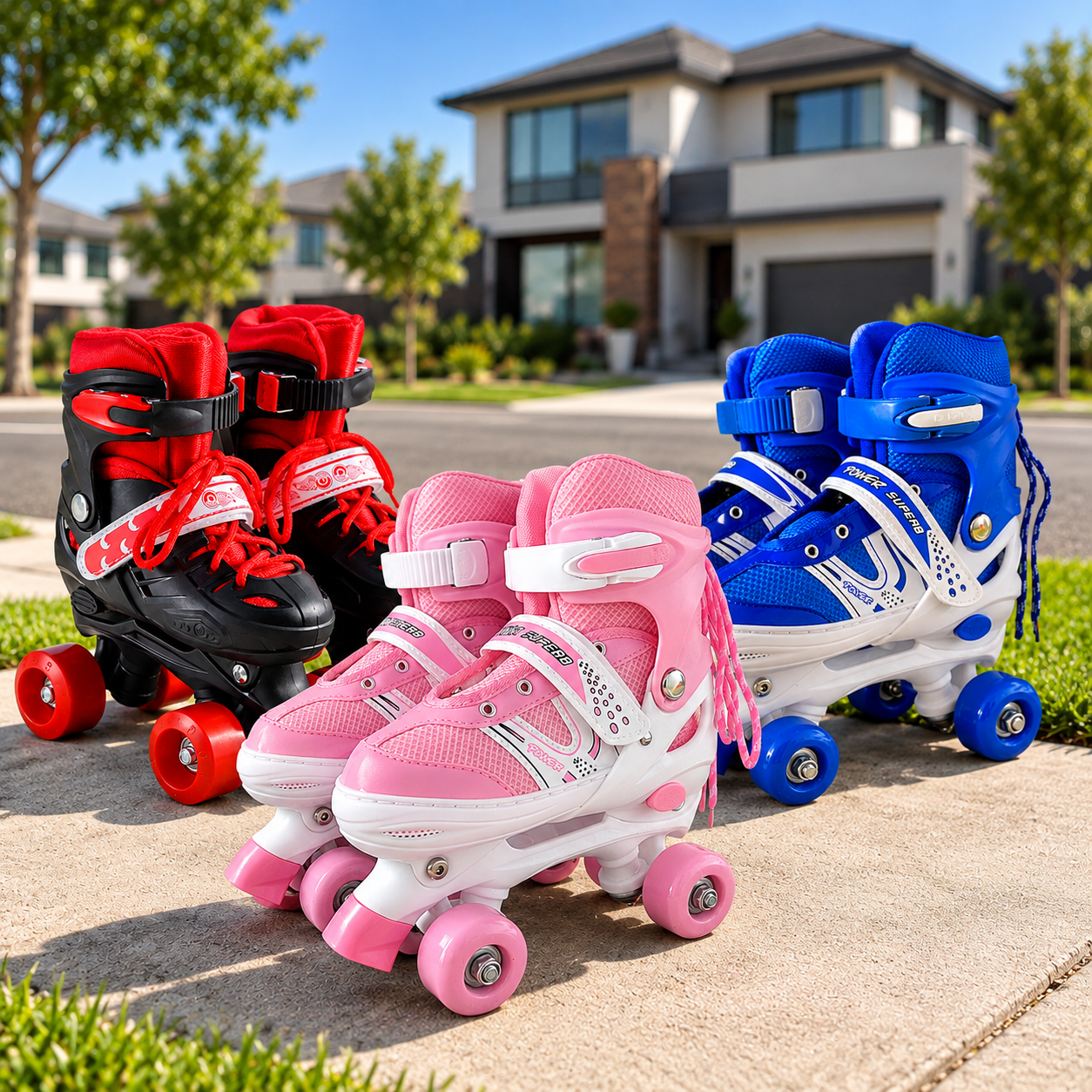 High quality adjustable four-wheel outdoor skates